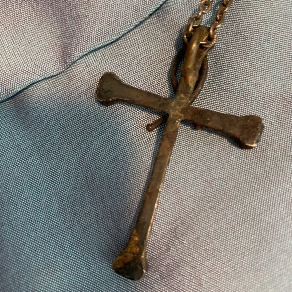 Necklace, cross of nails. From the 70’s